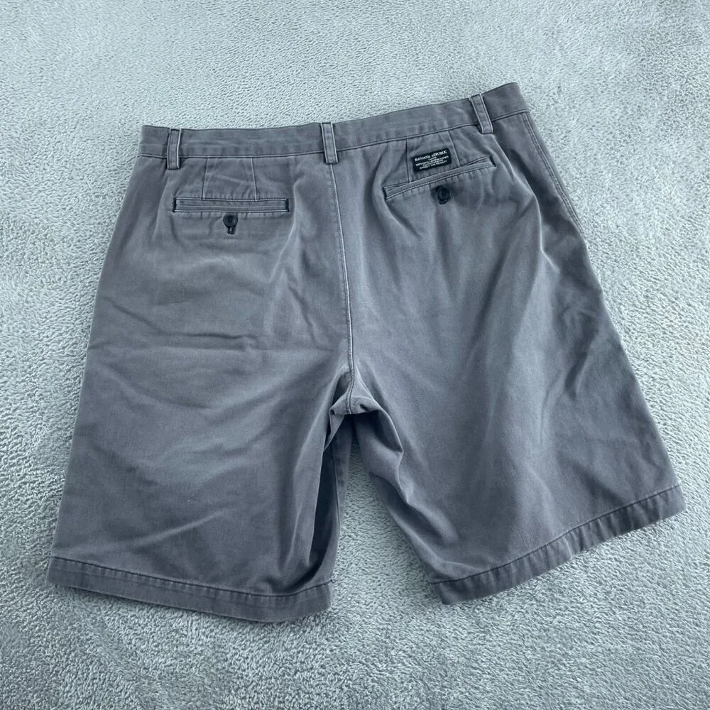 Mens Gray Cotton Chino Shorts 36 Waist 3912